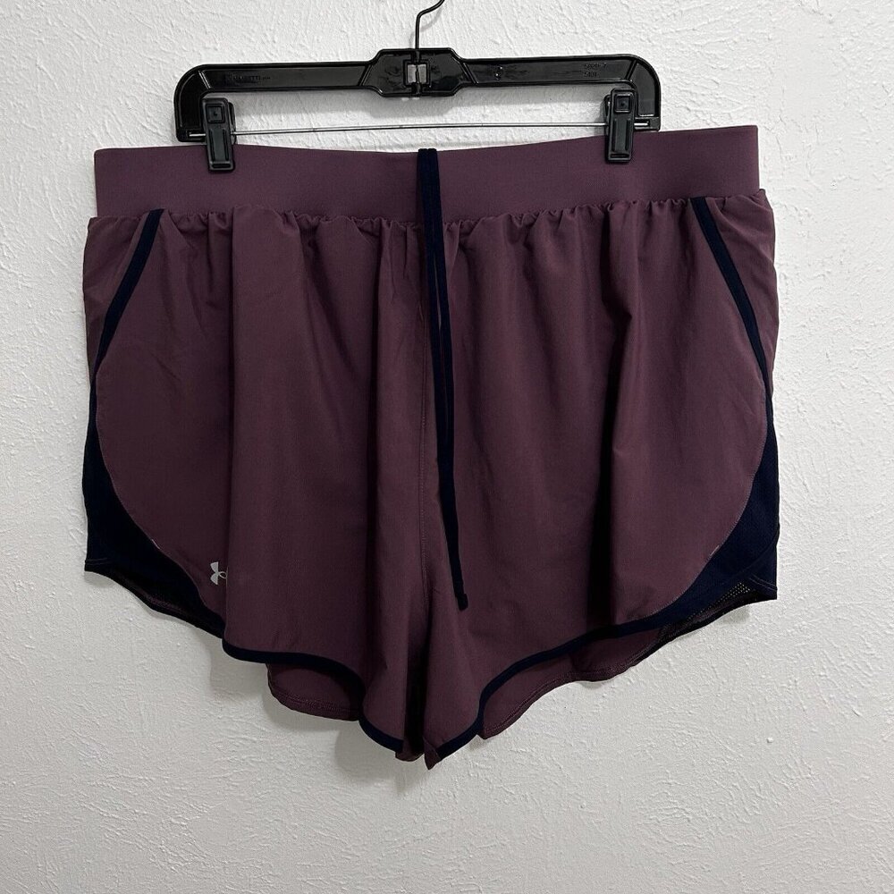 Under Armour Active Shorts Women's 2XL Fly By 2.0 Loose Brief Lined Inner Pocket
